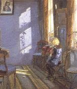 Anna Ancher Sunshine in the Blue Room (nn02) Germany oil painting artist